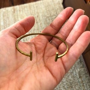 Brass cuff bracelet